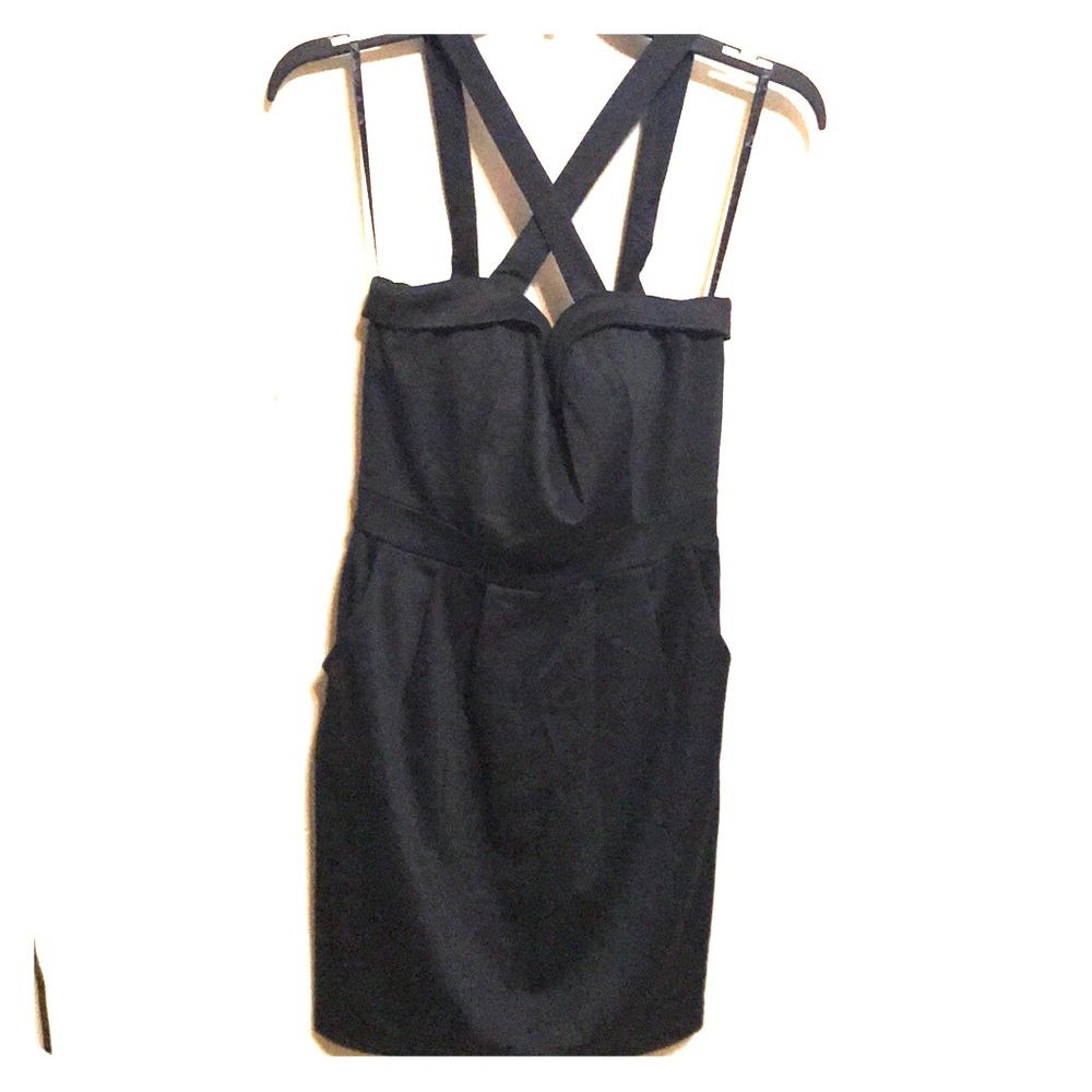Black mini dress